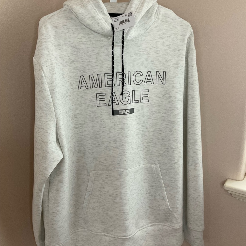 American Eagle Outfitters Light Gray Hoodie
